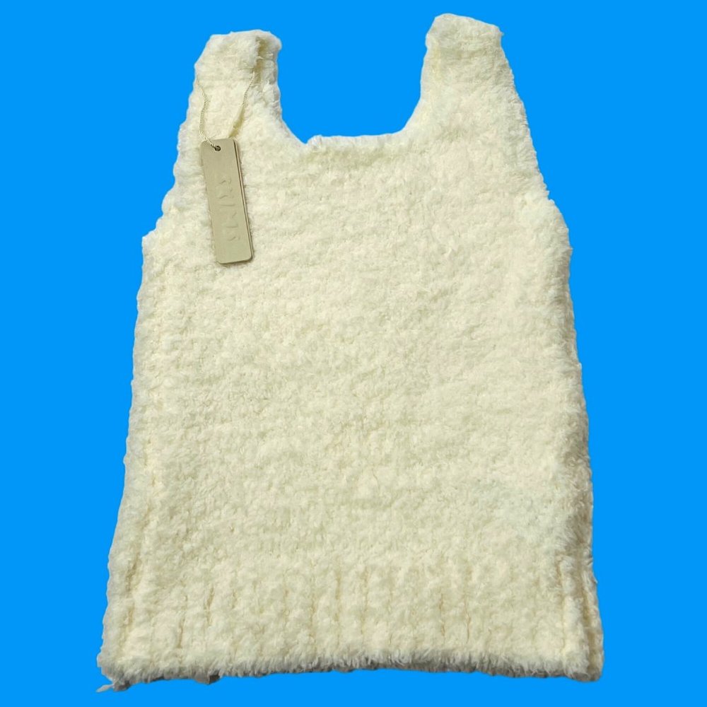 SKIMS Cozy‎ Knit Tank Top Bone Girls 2/3T